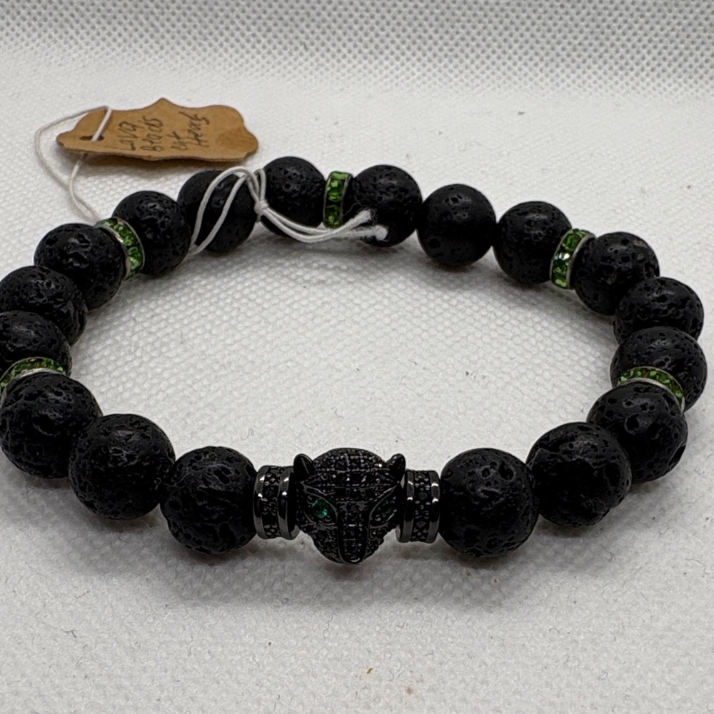 Black Panther Beaded Bracelet
